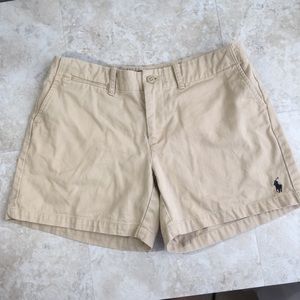 Ralph Lauren sport shorts, cotton, khaki color.